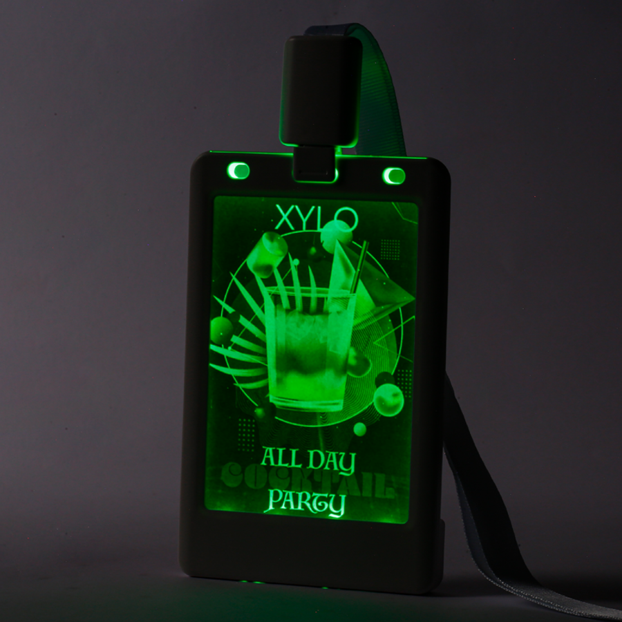 Glow Badge Holder - Custom Shot Glass Now