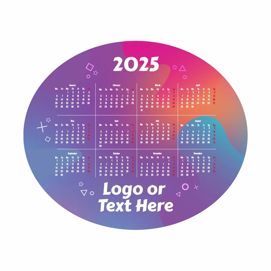 Colorful Gradient Calendar Mouse Pad - Custom Shot Glass Now