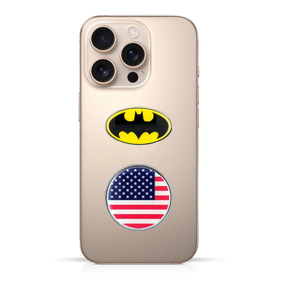 Phone Metal Badge Stickers - Custom Shot Glass Now
