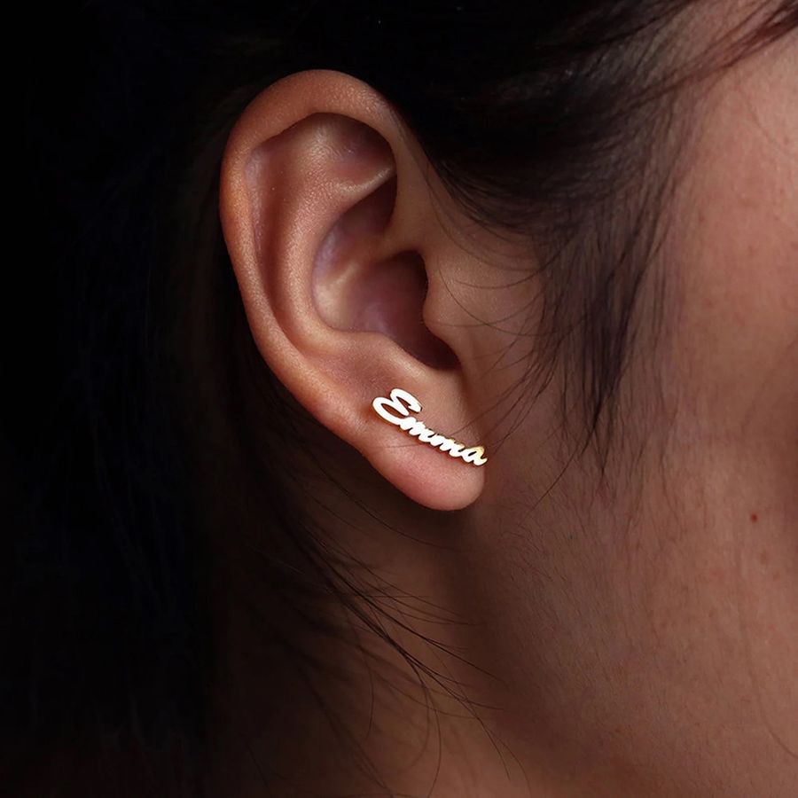Die Struck Metal Earrings - Custom Shot Glass Now