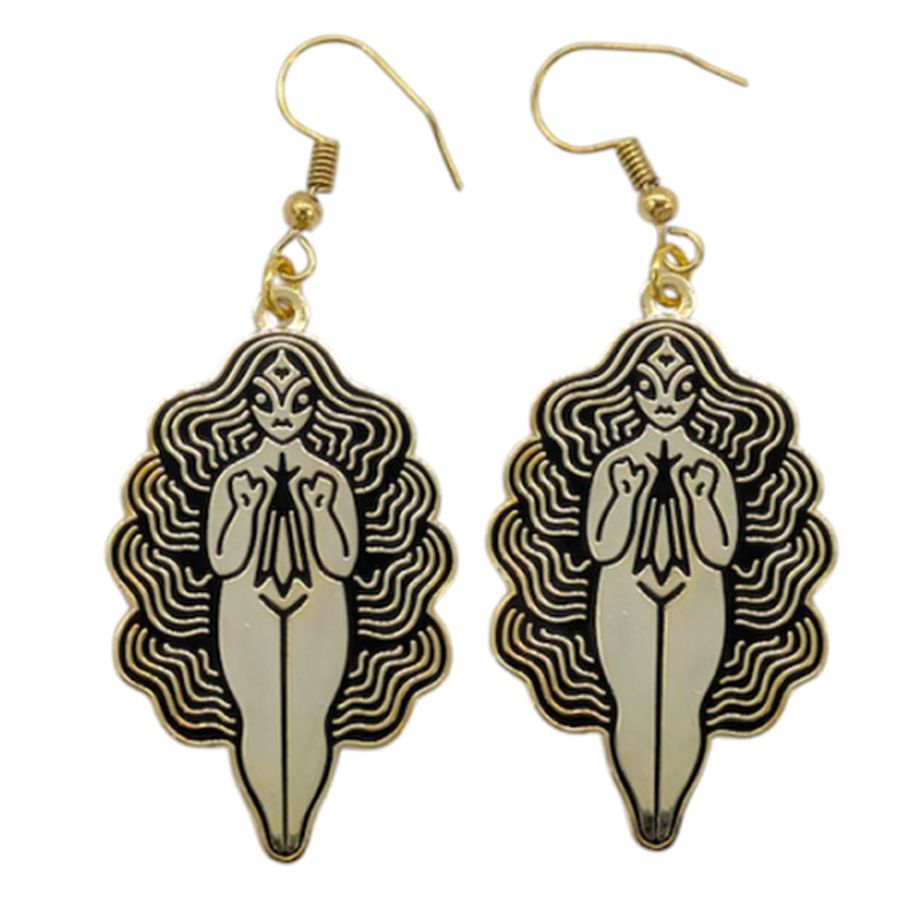 Hard Enamel Metal Earrings - Custom Shot Glass Now