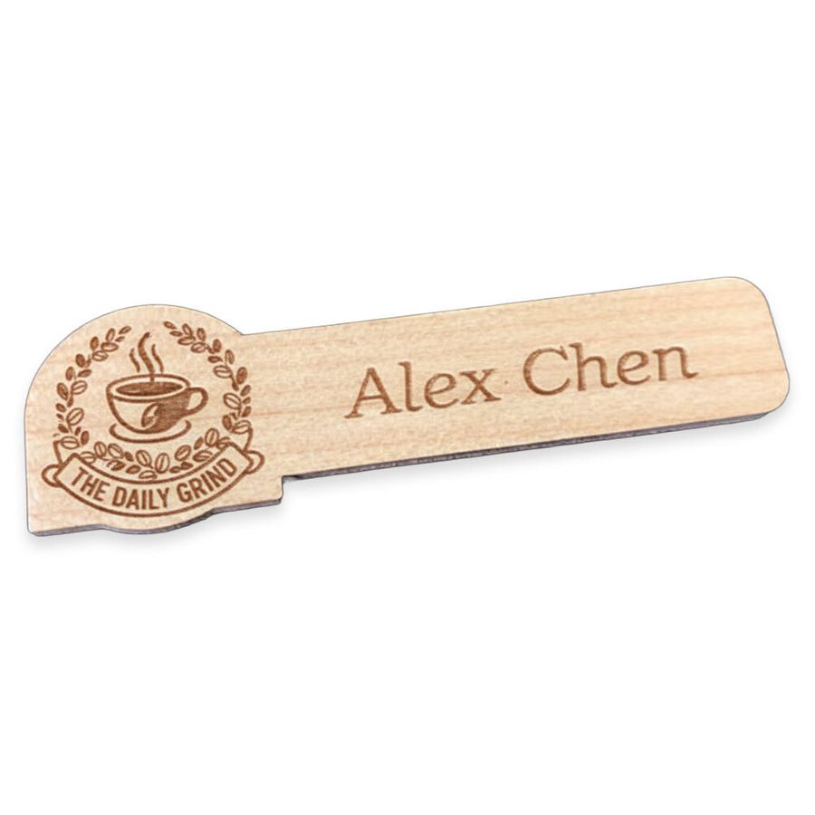 Wooden Name Badges - Custom Shot Glass Now