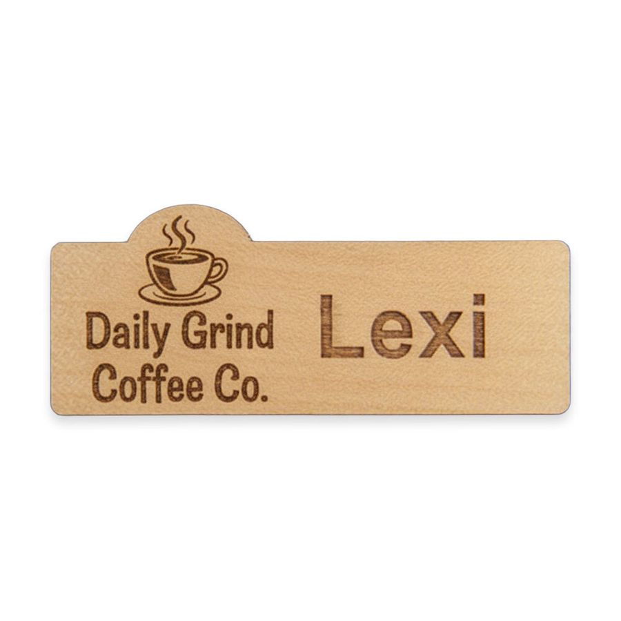 Wooden Name Badges - Custom Shot Glass Now