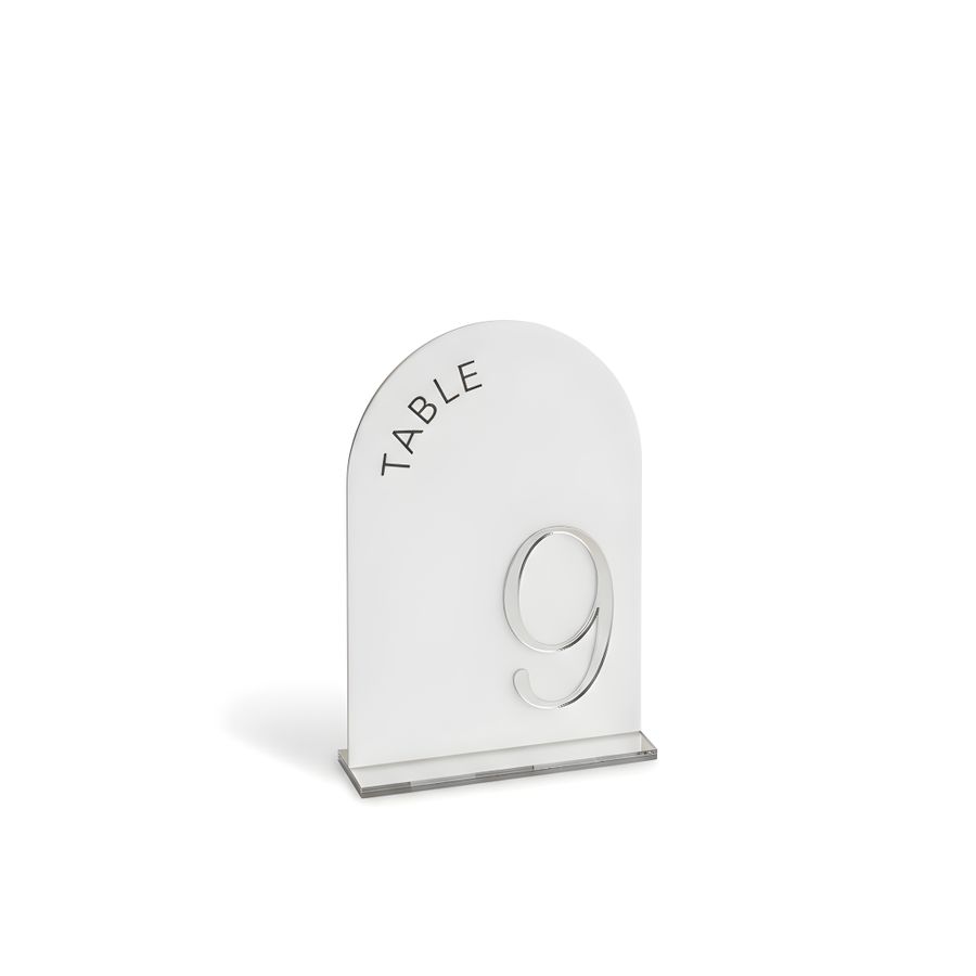 Metallic Table Numbers - Custom Shot Glass Now