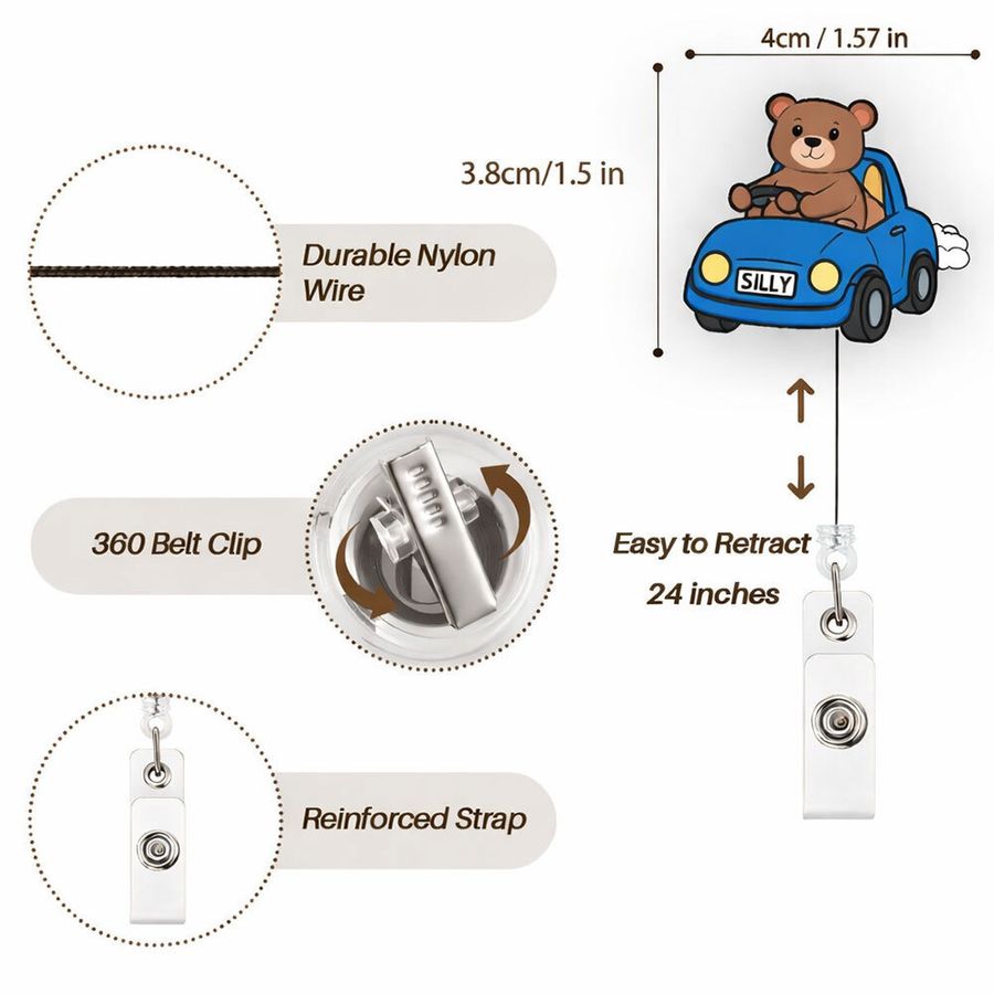 Custom Shape Acrylic Badge Reel - Custom Shot Glass Now