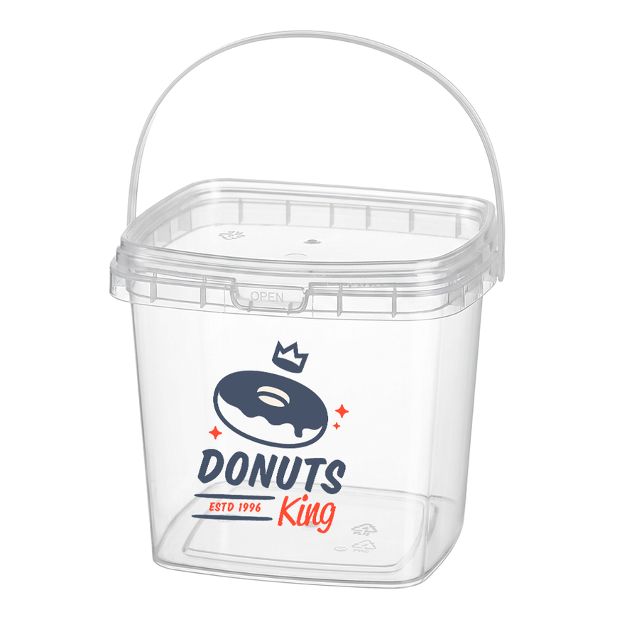 Square Transparent Drink Buckets - Custom Shot Glass Now