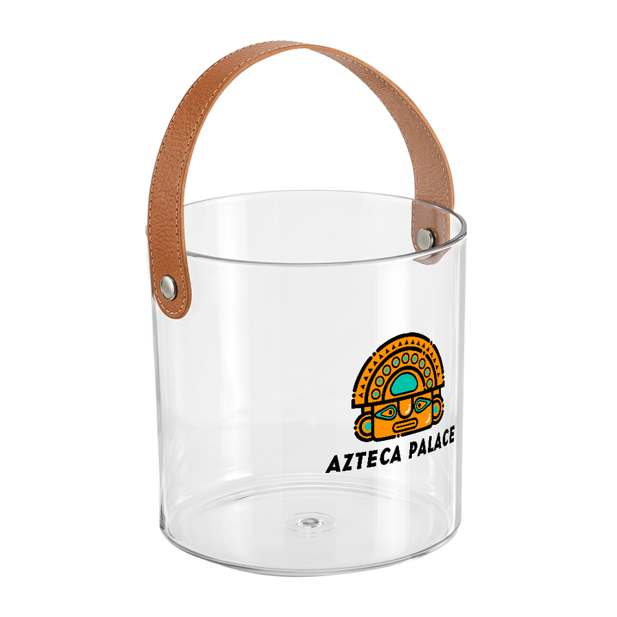 Leather-Strap Clear Drink Buckets - Custom Shot Glass Now