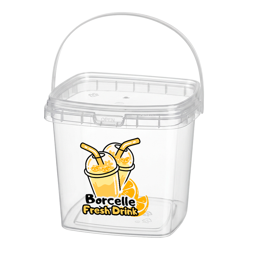Square Transparent Drink Buckets - Custom Shot Glass Now