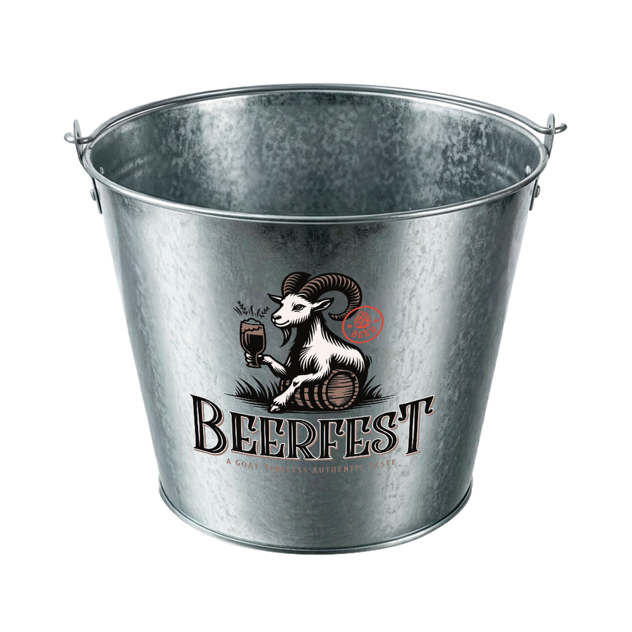 Tinplate Beer Buckets & Opener Combo - Custom Shot Glass Now