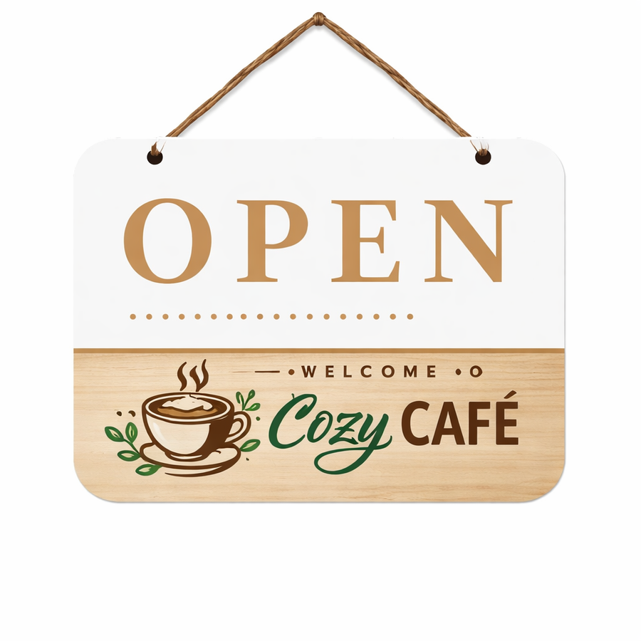 Plastic Hanging Door Signs - Custom Shot Glass Now