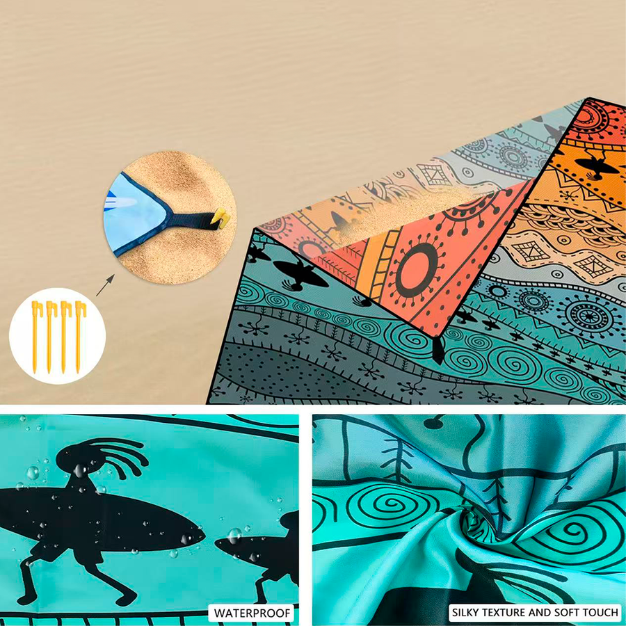 Windproof Beach Mats - Custom Shot Glass Now