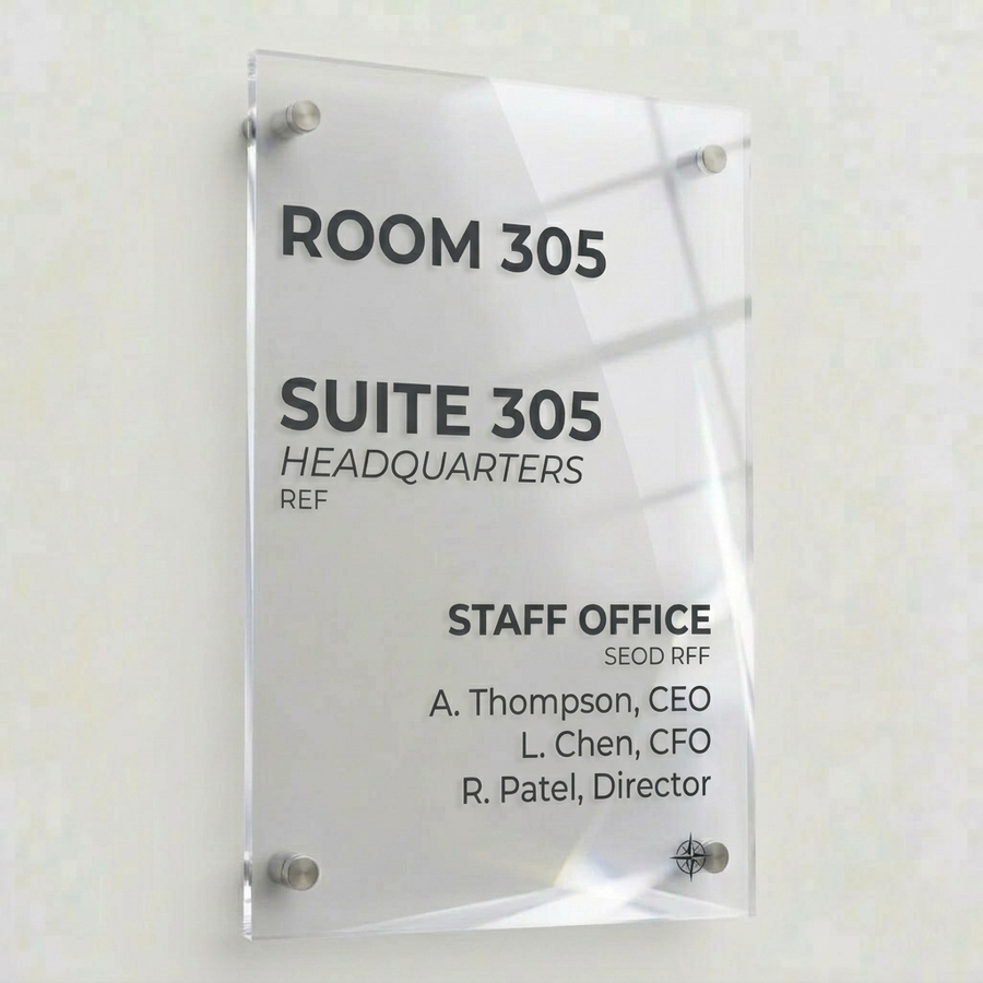 Colorful Acrylic Door Signs - Custom Shot Glass Now