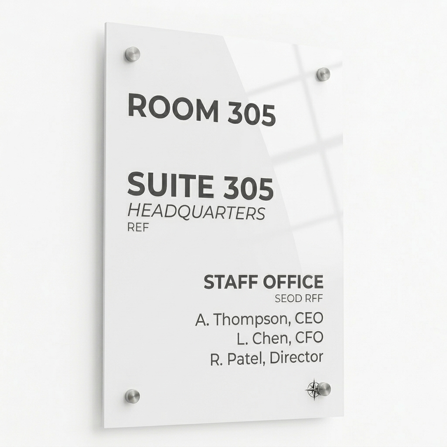 Colorful Acrylic Door Signs - Custom Shot Glass Now