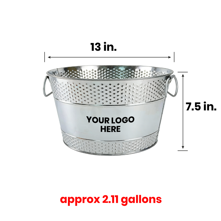 Galvanized Beverage & Ice Buckets - Custom Shot Glass Now