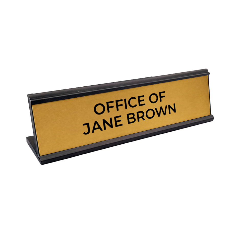 Metal Desktop Name Badges - Custom Shot Glass Now