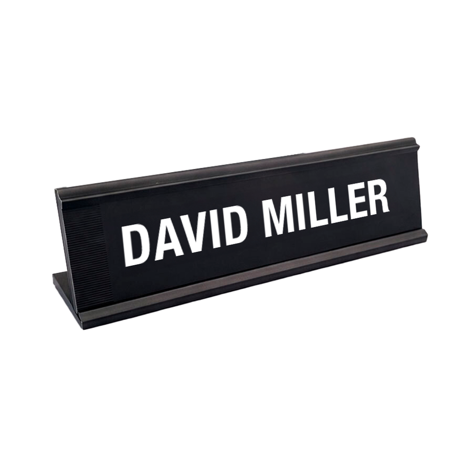 Metal Desktop Name Badges - Custom Shot Glass Now