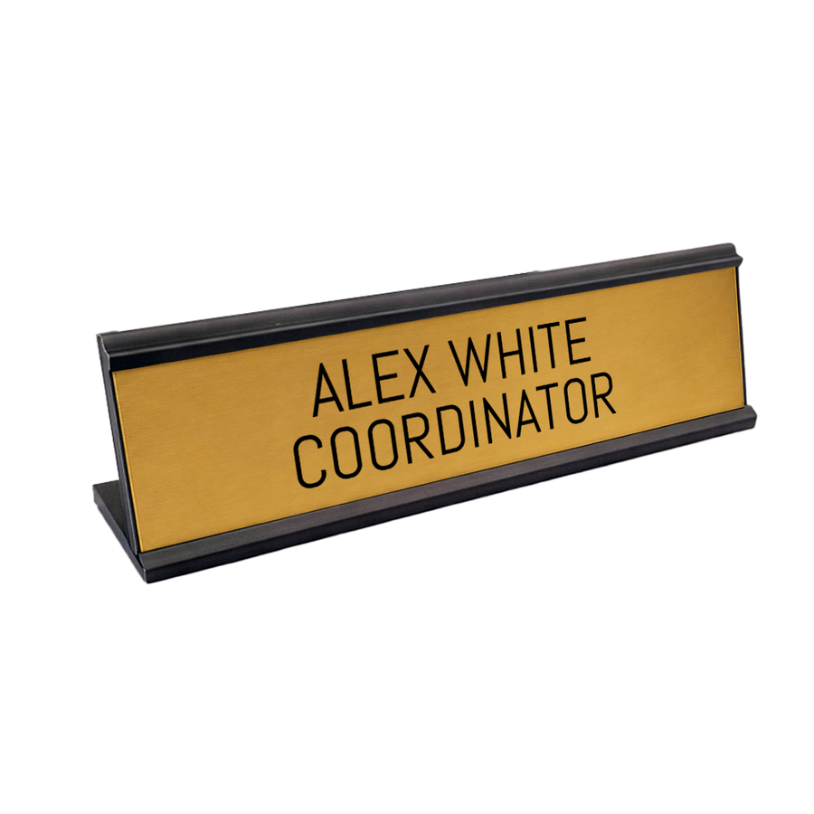 Metal Desktop Name Badges - Custom Shot Glass Now