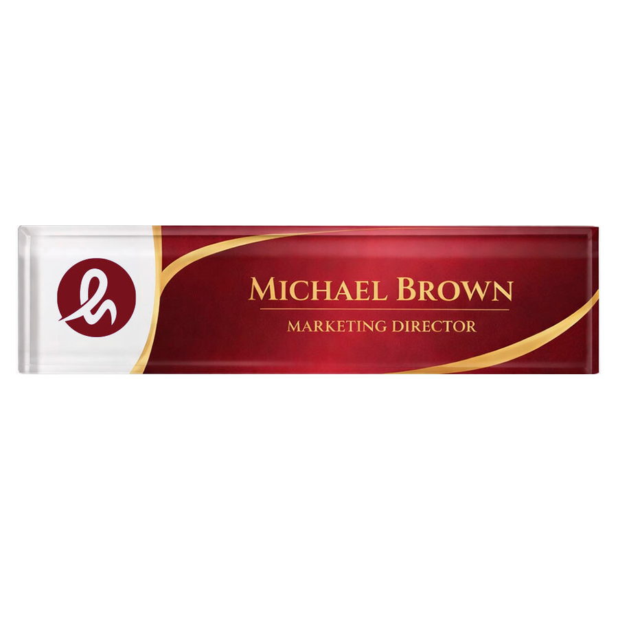 Acrylic Desktop Name Badges - Custom Shot Glass Now