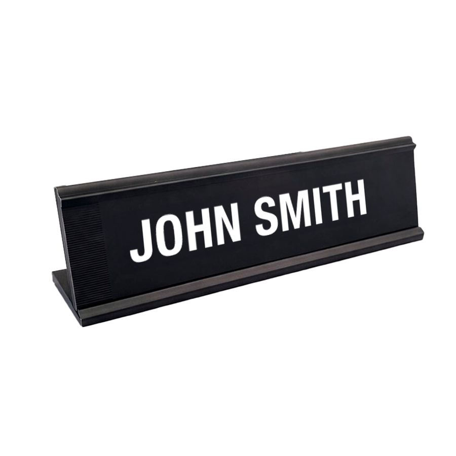 Metal Desktop Name Badges - Custom Shot Glass Now