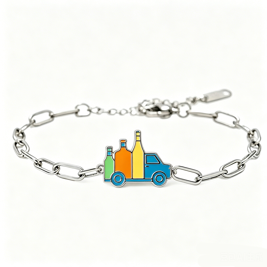 Hard Enamel Charm Bracelets - Custom Shot Glass Now