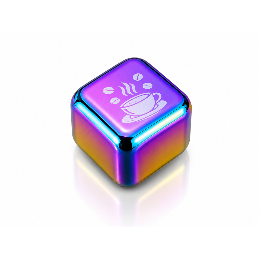 Rainbow Stainless Steel Ice Cubes - Custom Shot Glass Now
