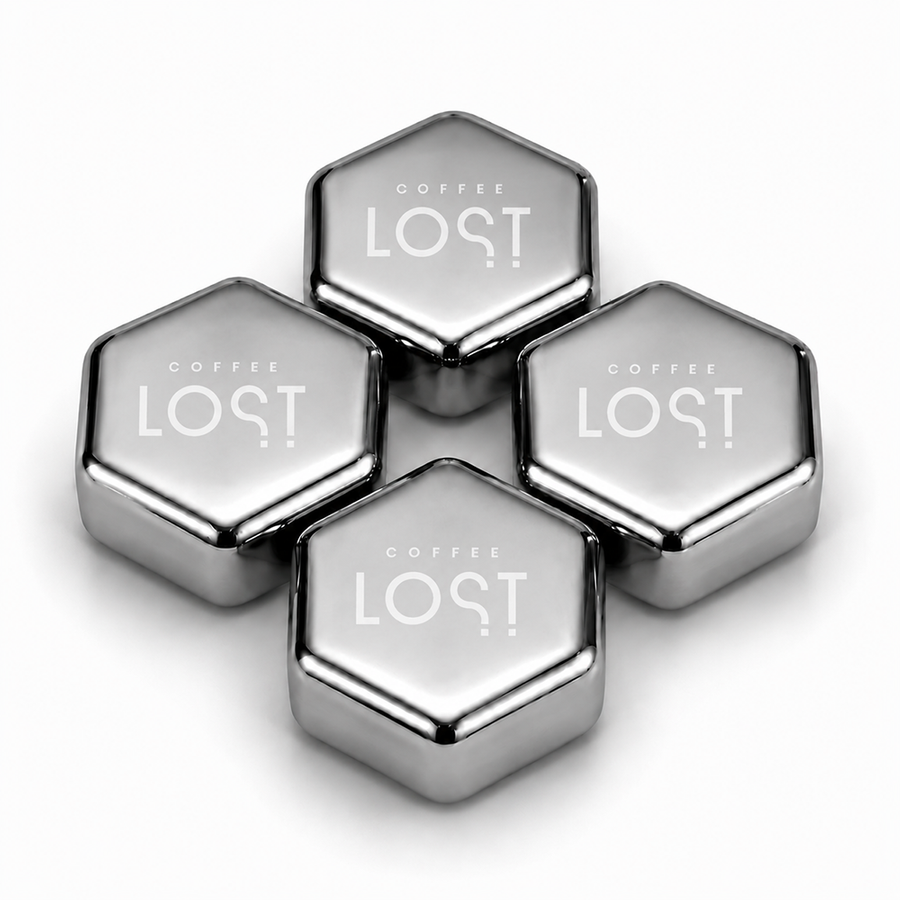 Hexagon Stainless Steel Ice Cubes - Custom Shot Glass Now