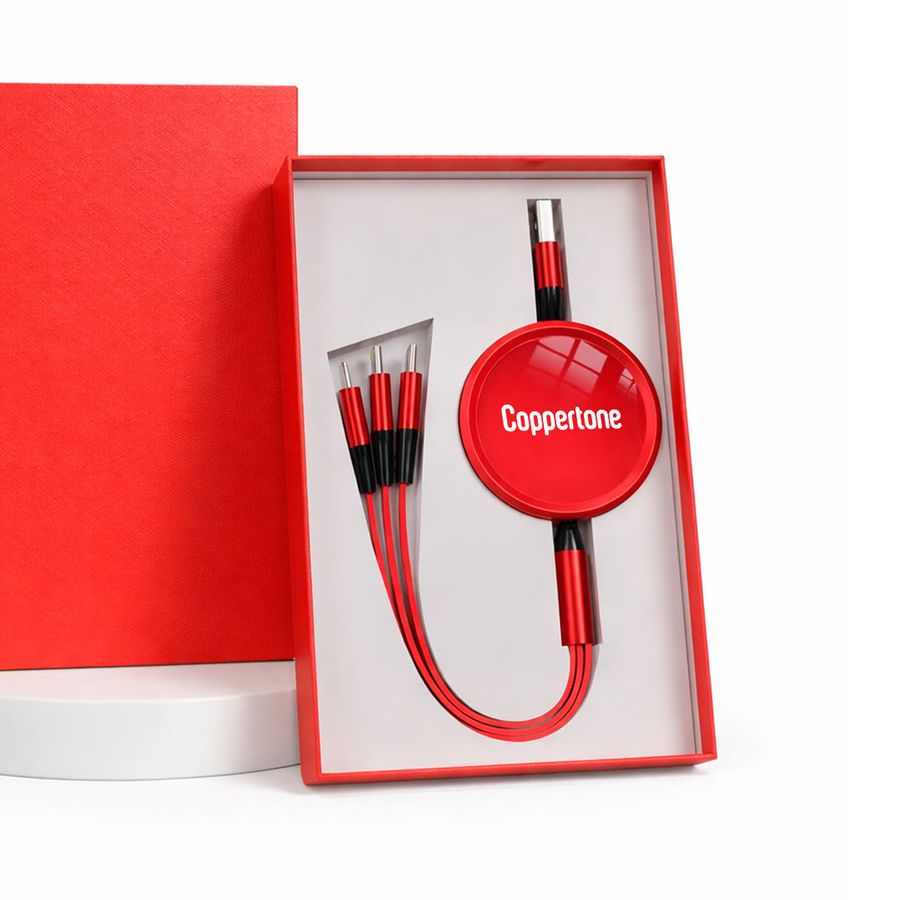 Soft Silicone 3-in-1 Charging Cables - Custom Shot Glass Now