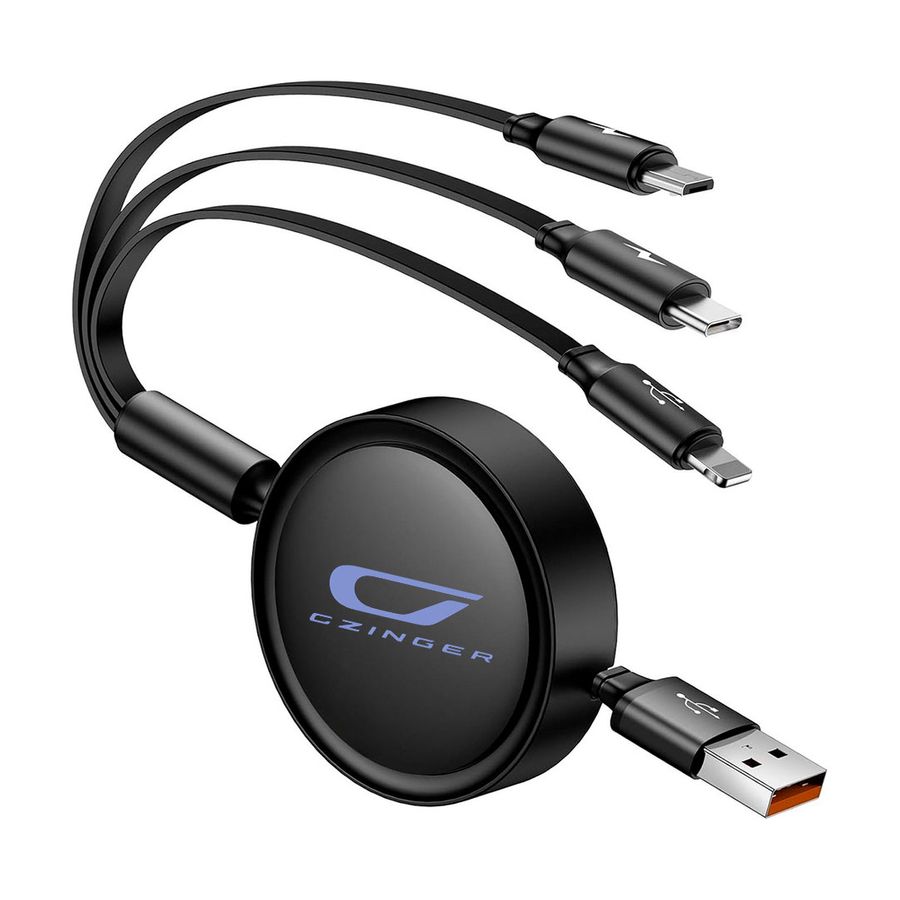 Soft Silicone 3-in-1 Charging Cables - Custom Shot Glass Now