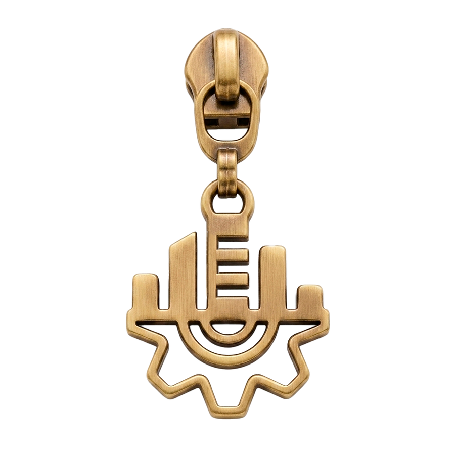 Die Struck Metal Zipper Pullers - Custom Shot Glass Now