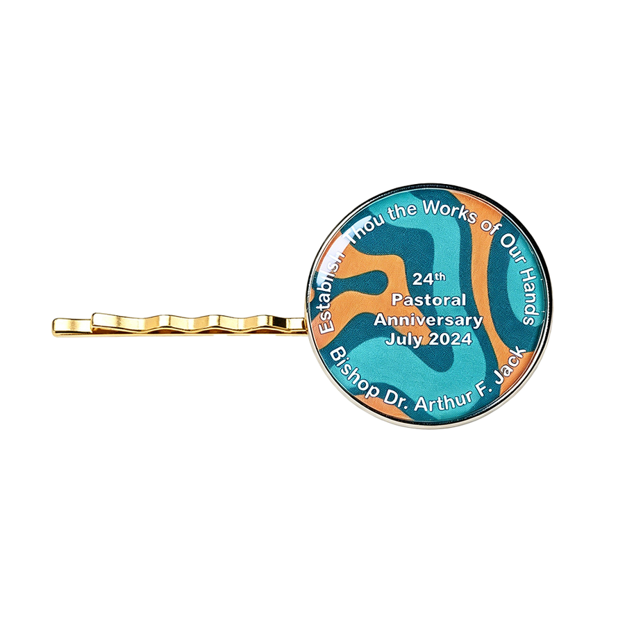Epoxy Dome Metal Hair Clips - Custom Shot Glass Now