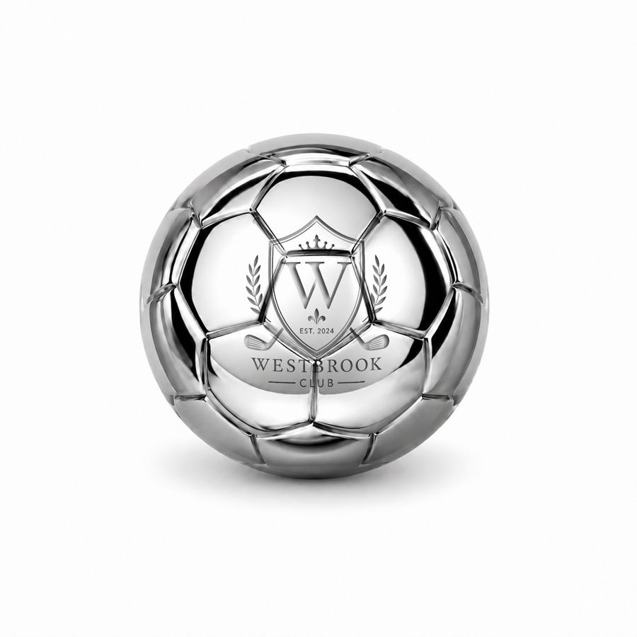 Soccer Ball Stainless Steel Ice Cubes - Custom Shot Glass Now