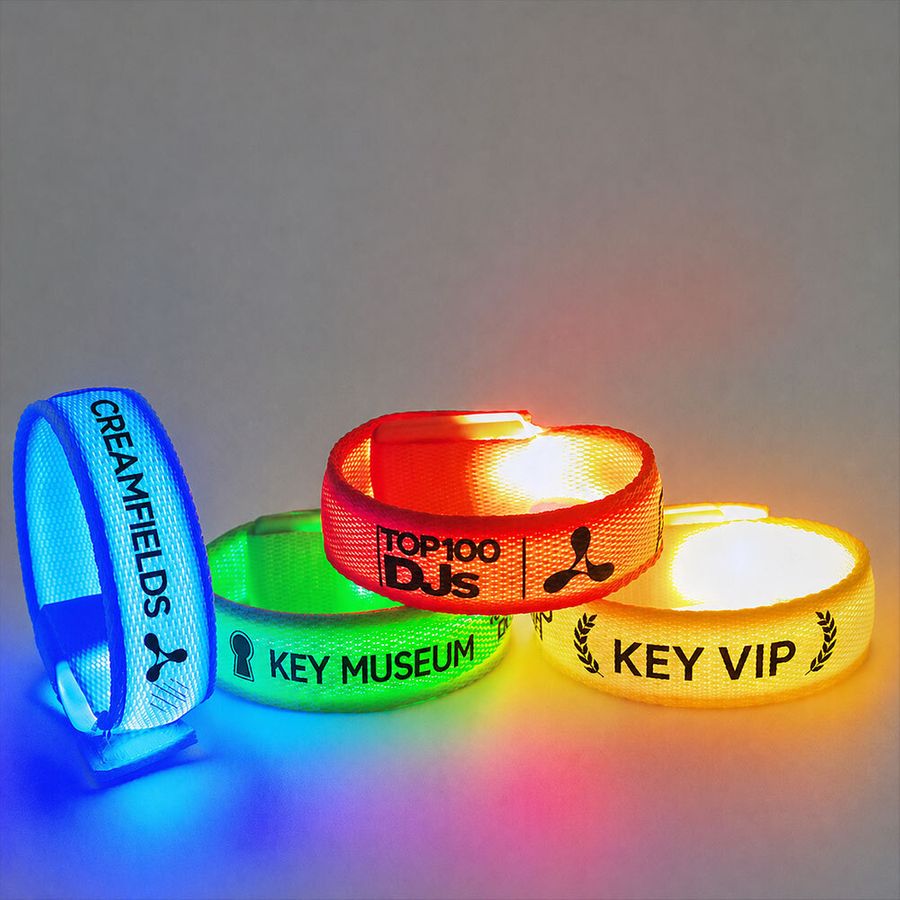 Glow Velcro Wristbands - Custom Shot Glass Now