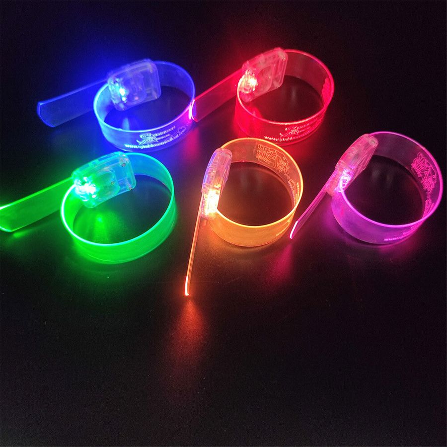 Light Up Plastic Wristbands - Custom Shot Glass Now