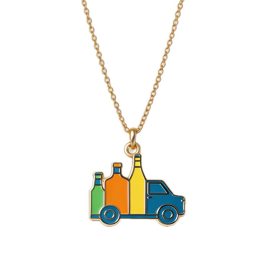 Hard Enamel Charm Necklaces - Custom Shot Glass Now