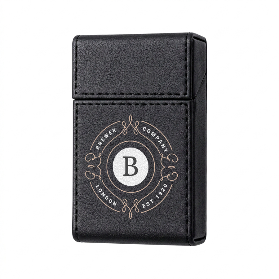 Flip Top PU Leather Full Bag Cigarette Cases - Custom Shot Glass Now