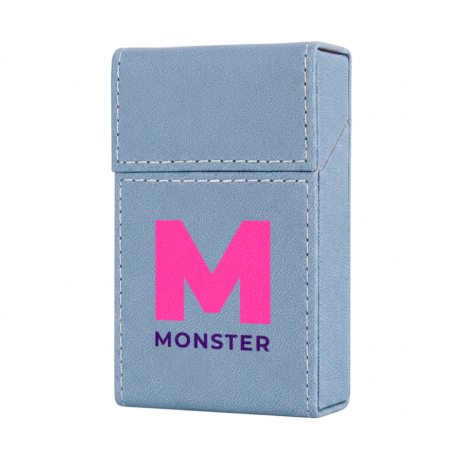 Flip Top PU Leather Full Bag Cigarette Cases - Custom Shot Glass Now