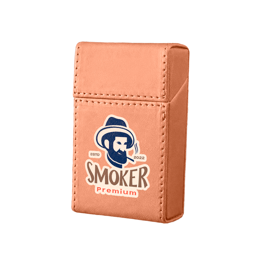 Flip Top PU Leather Full Bag Cigarette Cases - Custom Shot Glass Now