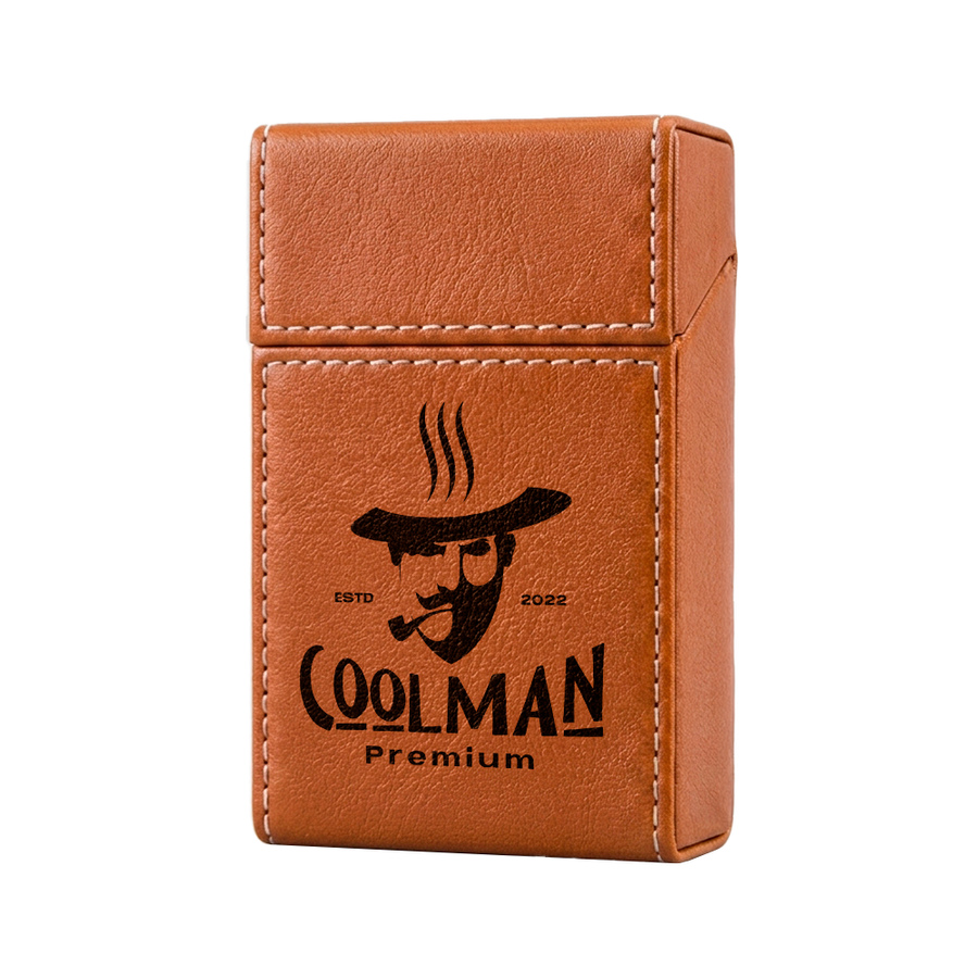Flip Top PU Leather Full Bag Cigarette Cases - Custom Shot Glass Now