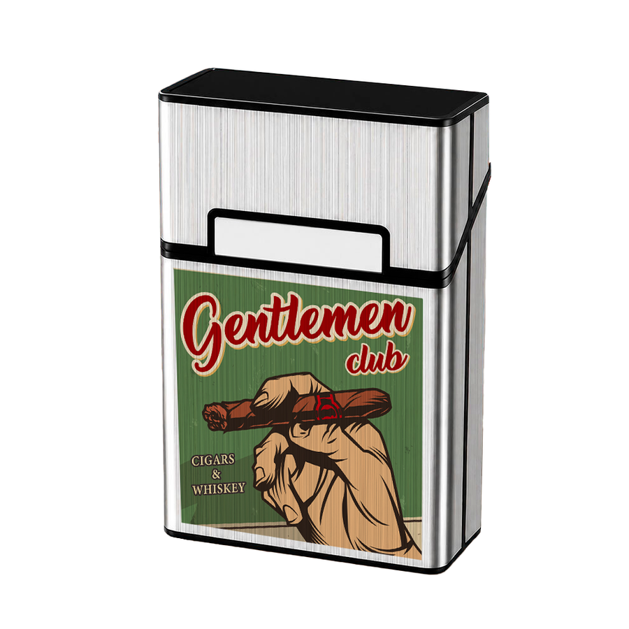 Metal Lid Cigarette Cigarette Cases - Custom Shot Glass Now