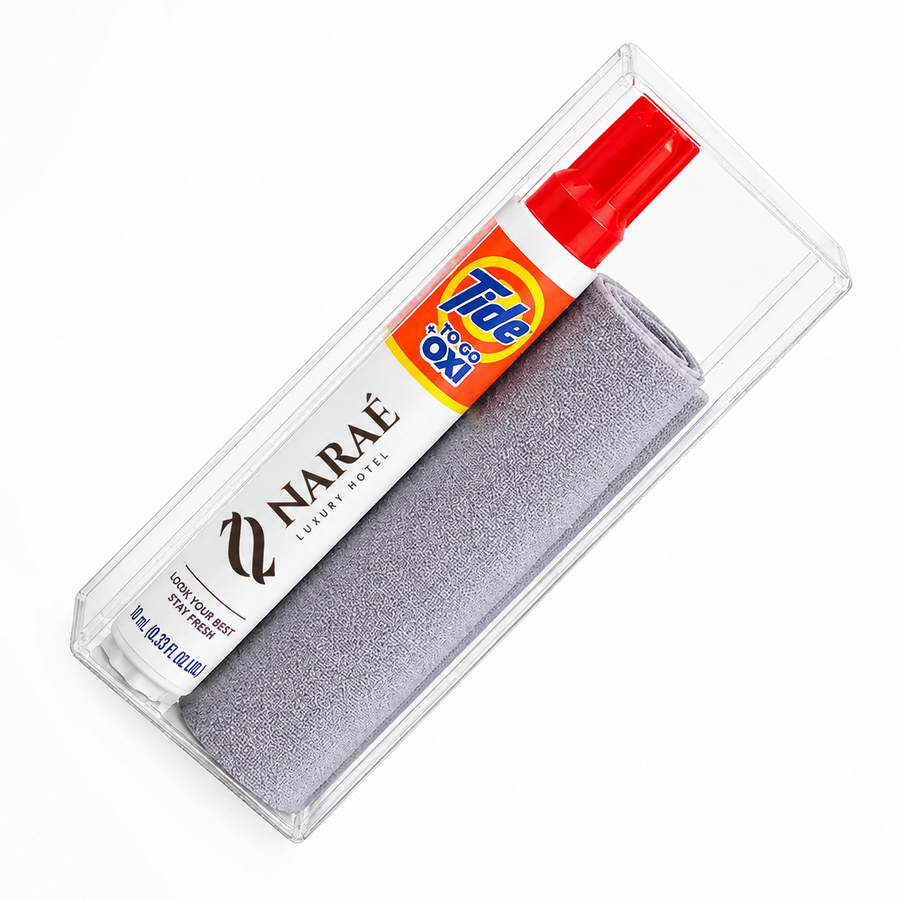 Tide® to Go + Oxi Stain Remover Travel Kits with Premium Microfiber Cloths - Custom Shot Glass Now
