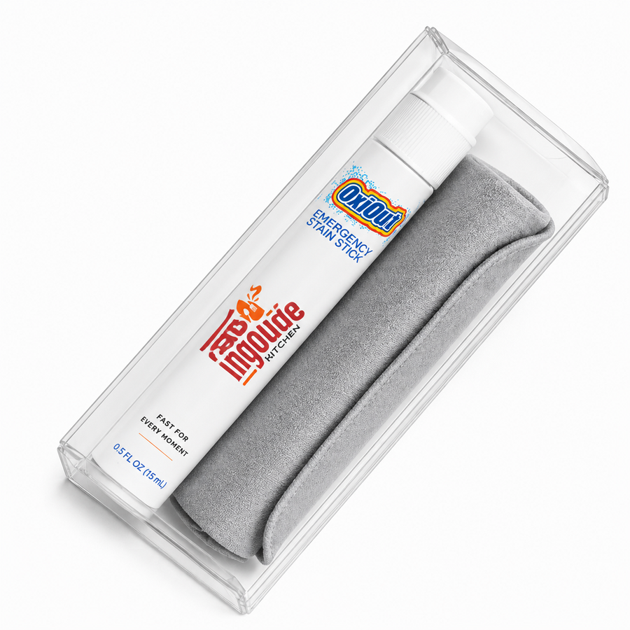 OxiOut Emergency Stain Stick Travel Kits with Premium Microfiber Cloths - Custom Shot Glass Now