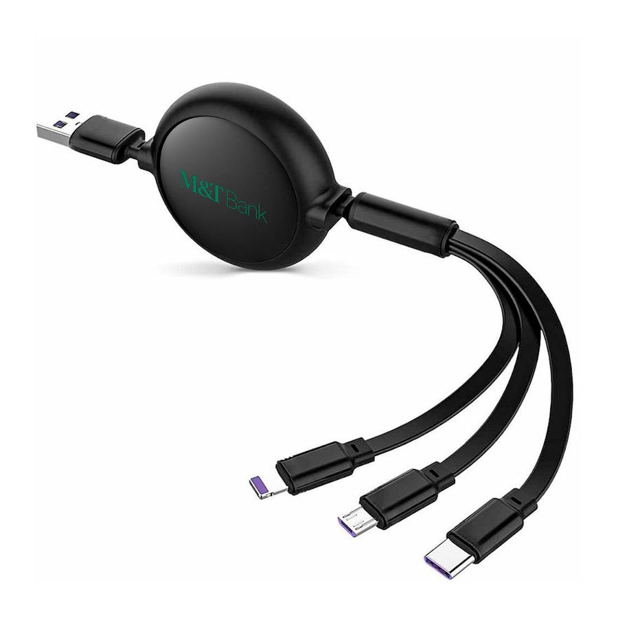 Soft Silicone 3-in-1 Charging Cables - Custom Shot Glass Now