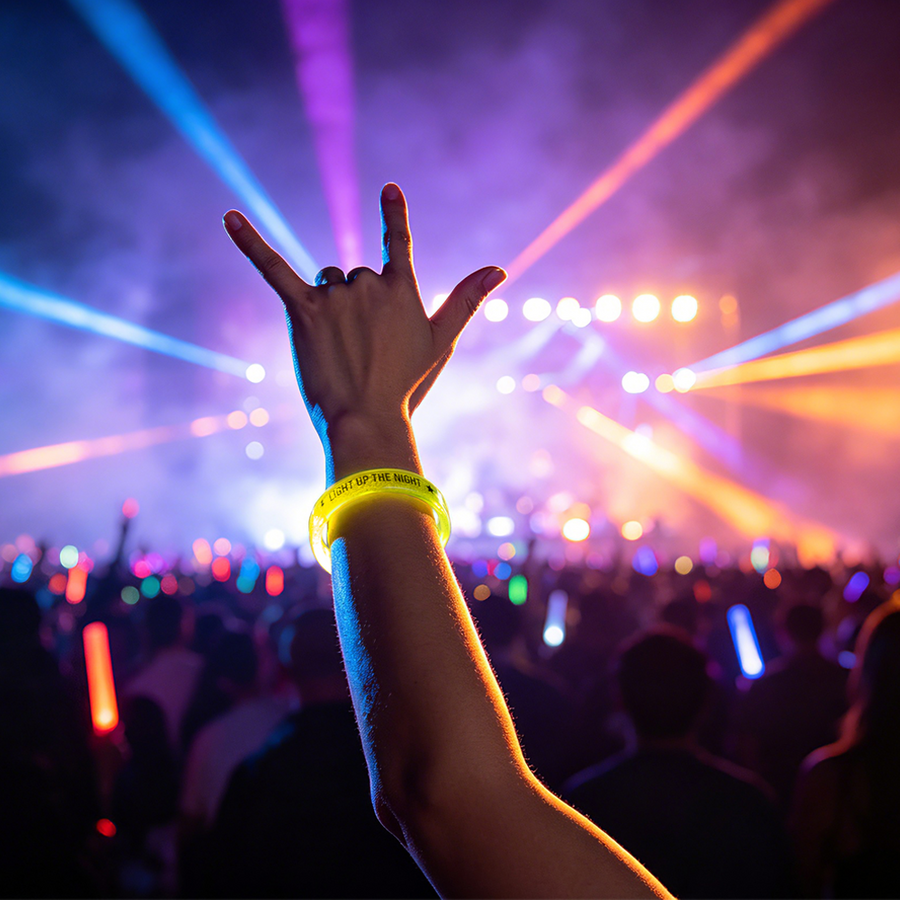 Custom Acrylic Glow Bracelets - Custom Shot Glass Now