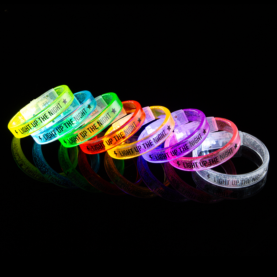 Custom Acrylic Glow Bracelets - Custom Shot Glass Now