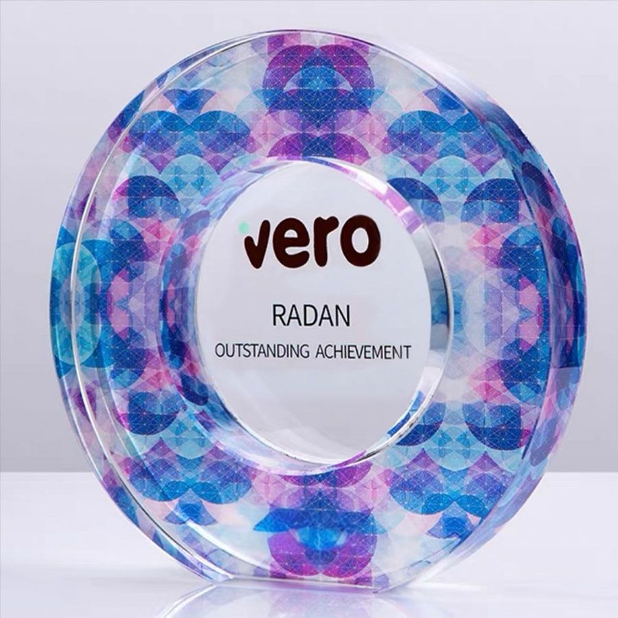 Colored Crystal Trophies - Custom Shot Glass Now