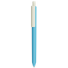 Basic Retractable Plastic Ball Pen Deal Skyblue